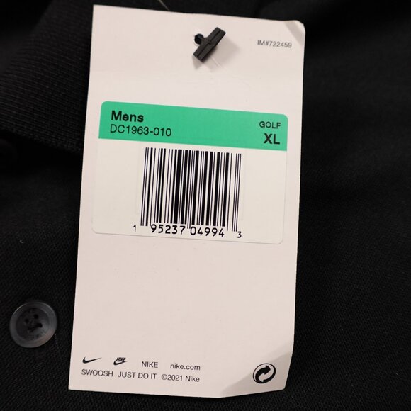 Nike Dri-FIT Micro Pique 2.0 Polo Shirt Black XL – Mobil Diesel Logo NWT - Picture 4 of 11